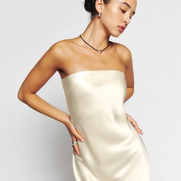 NWT Reformation Petite Joana Silk Dress -Small - Picture 5 of 13